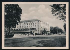 1953 Magyar férfi kosárlabda válogatott tagjainak aláírásai képeslapon Ligeti László (1914-1994) a K...