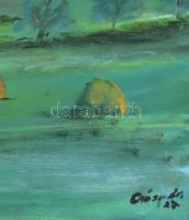 Gáspár jelzéssel: Táj. Olaj, farost. 40x50 cm