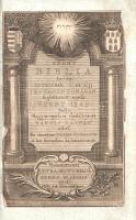 Szent Biblia. Az-az: Istennek Ó és Újj Testamentomában foglaltatott egész Szent Írás. Melly Magyar-n...