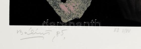 Bálint Endre (1914 - 1986): Képszonettek IX., 1985. Szitanyomat, papír, jelzett, művészpéldány EA V/...