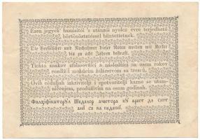 1848. 1Ft "Kossuth bankó" hátoldali szövegben sajtóhiba: a cirillbetűs román szöveg utolsó...