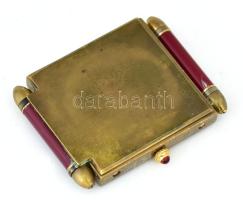 Cartier Paris ébresztőóra, kissé sérült, hátlapja nem nyitható, 5x6,5 cm