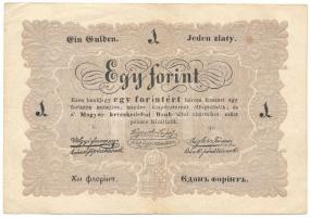 1848. 1Ft "Kossuth bankó" T:F folt, egyébként szép papír / Hungary 1848. 1 Forint "Ko...