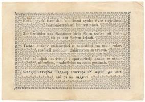 1848. 1Ft "Kossuth bankó" T:F folt, egyébként szép papír / Hungary 1848. 1 Forint "Ko...