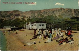 Baska (Krk), Pogled na novo kupaliste i Hotel Baska / beach, hotel. J. Pahlic, Fot. Jos. Kolarik (EK)