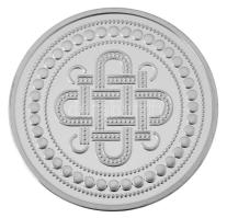 Ifj. Szlávics László (1959-) DN "Szent Korona emlékérem" részben aranyozott, peremén jelze...