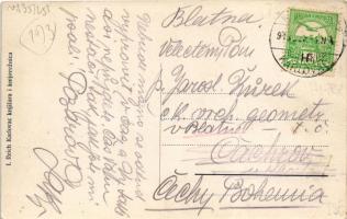 1913 Károlyváros, Karlovac; Gradska munjara, Elektricna centrala sa svratistem u Ozlju / városi vill...