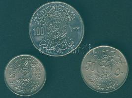 Szaúd-Arábia 1972-78. 25h + 50h + 1R össz. 3 db "FAO" tanúsítványokkal T:1