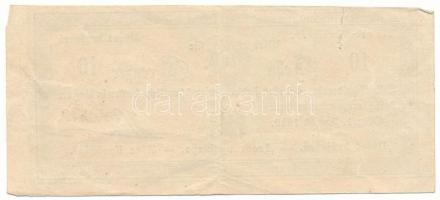 1849. 10kr "Almásy", "F" sorozat T:VF beszakadás, egyébként szép papír / Hungary...