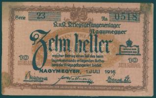 Nagymegyer/hadifogolytábor 1916. 10f T:II- foltos