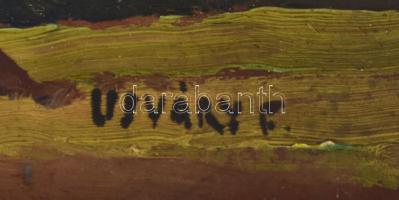 Ujváry Ferenc (1898-1971): Táj (vázlat). Olaj, karton, jelezve jobbra lent. 22x31 cm