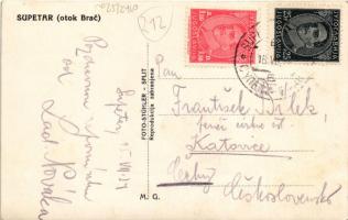 1934 Supetar (Brac), general view with restaurant. Foto Stühler (Split)