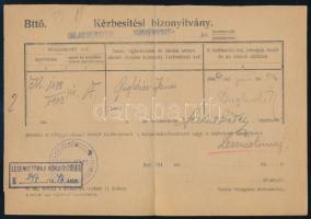 1946 (23. díjszabás) Nyomtatvány 400 billió Pengő készpénzes bérmentesítéssel / Printed matter with ...