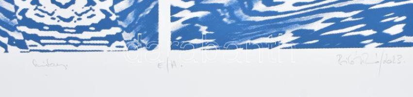 Bitó Ildikó (1966-): Törésvonalak I., 2023. Szitanyomat, papír. Jelzett. Művészpéldány E.A. jelzésse...