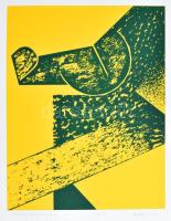 Győrffy Sándor (1951-): Változók és állandók, 1.b., 2022. Szitanyomat, papír, jelzett, művészpéldány E.A. I./I. jelzéssel. 58x44 cm. / screenprint on paper, signed, artist's proof