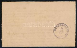 1899 Ajánlott 3kr díjjegyes zárt levelezőlap 2kr és 5kr pár díjkiegészítéssel / Registered 3kr PS-co...
