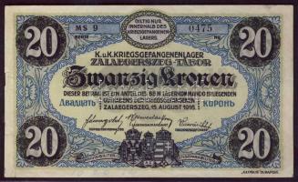 Zalaegerszeg/hadifogolytábor 1916. 1K "MS"(Museum Serie) jelzéssel T:I- bal oldal beszakadozva