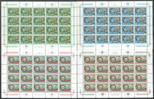 ENSZ - New York 1976 25 éves az ENSZ kisívsor Mi 299-300 + ENSZ - Genf 1976 ENSZ kisívsor Mi 60-61