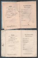 cca 1876-1899 3 db házalókönyv, sok pecséttel és bejegyzéssel