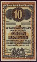 Sopronnyék/hadifogolytábor 1916. 10K sor- és sorozatszám nélkül T:I