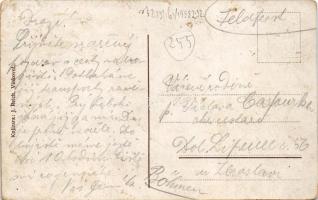 Vinkovce, Vinkovci; vasútállomás, vasúti vendéglő, gőzmozdony, vonat. J. Reich kiadása / railway sta...