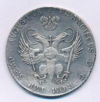 1972. Hátlapon és peremen jelzett utánverete a Német Államok / Hamburg 1764OHK 32Sch (3M) Ag "Ferenc" (20,91g/0.925/41mm) T:AU,XF 1972. Restrike of the German States / Hamburg 1764OHK 32 Schilling (3 Mark) Ag "Franz II" marked on the reverse and edge (20,91g/0.925/41mm) C:AU,XF