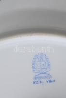 Herendi Viktória mintás porcelán falióra. Kézzel festett, jelzett, hibátlan. Az óra rész nincs kipró...