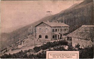 Ucka, Monte Maggiore; Rifugio Duchessa d'Aosta / Kronprinzessin Stephanie (Stefanie) Schutzhaus / Dom Stefanije / tourist house, advertisement on the backside (non PC) (vágott / cut)