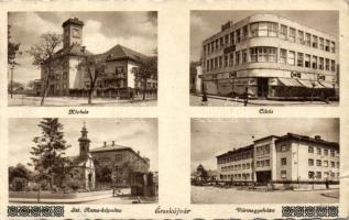 Érsekújvár with Cikta shoe shop and hospital misprinted (small tear)