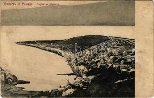 1912 Povlja (Brac), Pogled sa podneva / general view (fl)