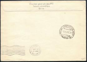 1947 Alkalmi ajánlott légi levél / Special airmail registered cover