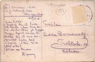 1917 Petrinya, Petrinja; Gunduliceva ulica / street view, shop of Miholjevic (EK)