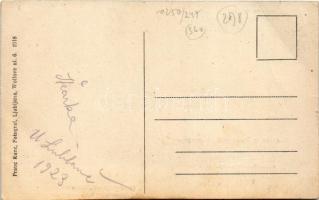 1923 Tacen, Tacno pod Smarno gora; Novi most cez Savo, Restauracija pri Kosirjevem droru / Neue Brüc...