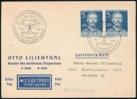 1953 Alkalmi légi levelezőlap / special airmail card