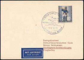 1954 Alkalmi légi levelezőlap / special airmail card