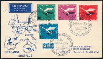 1955 Alkalmi légi levél / Special airmail cover