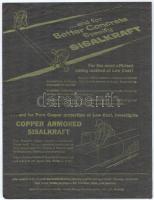 American Sisalkraft Corporation 2 db reklámja, kissé sérült, 31x24 cm