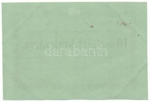 Eger 1860. 10kr, "43" sorszámmal T:XF hajtatlan, sarokhajlások / Hungary / Eger 1860. 10 o...