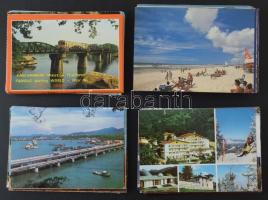 Kb. 170 db MODERN külföldi város képeslap, vegyes minőségben: egzotikus, tengerentúli tájak