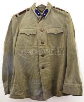 Magyar Néphadsereg, 1950M tiszti nyári zubbony, hadnagyi rangjelzéssel (1956. okt. 28. átszerelve) + csizmanadrág. Megkímélt állapotban.