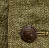 Magyar Néphadsereg, 1950M tiszti nyári zubbony, hadnagyi rangjelzéssel (1956. okt. 28. átszerelve) +...