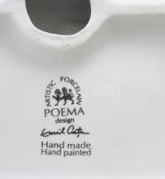 Poema Artistic Porcelain Halász figura. Jelzett, kézzel festett, hibátlan, 33x19 cm