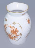 Herendi Indiai kosár mintás váza, jelzett, m: 15 cm