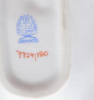 Herendi Viktória mintás leveles tálka, jelzett, hibátlan, h: 14,5 cm
