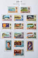 Nagy-Britannia - Jersey gyűjtemény 1969-2002 rengeteg szép motívum kiadásokkal, jól bővíthető szép anyag, fénymásolt Leuchtturm lapokon, gyűrűs borítóban