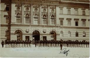 1905 Budapest VIII. M. Kir. Honvéd Ludovika Akadémia, Ludoviceum, osztrák-magyar katonák. photo (EK)