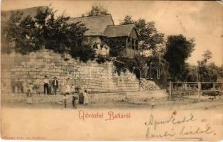 Százhalombatta, Százhalom-Batta; házak, Duna part. Számmer Imre kiadása (Székesfehérvár) (kopott sarkak / worn corners)