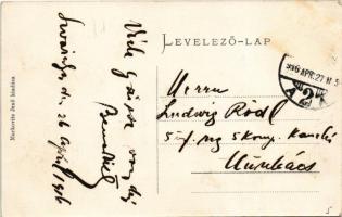 1916 Szinérváralja, Seini; Református templom. Markovits Jenő kiadása / Calvinist church (EB)