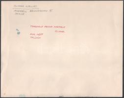 Olimar Kallas (1929-2006): Rannamotiiv IV. Akvarell, papír, jelzett, hátoldalán a művész autográf so...