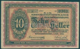 Boldogasszony/hadifogolytábor 1916. 10f T:II